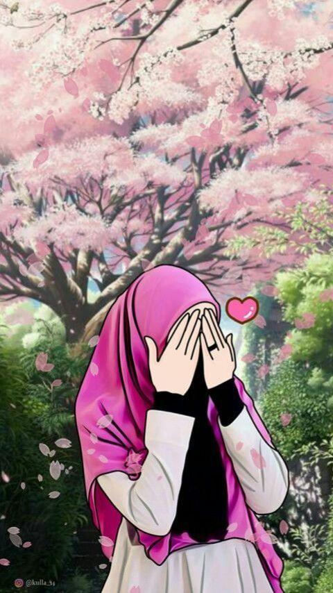 اسکرین شات 3 برنامه Girly Muslim Hijab Wallpaper