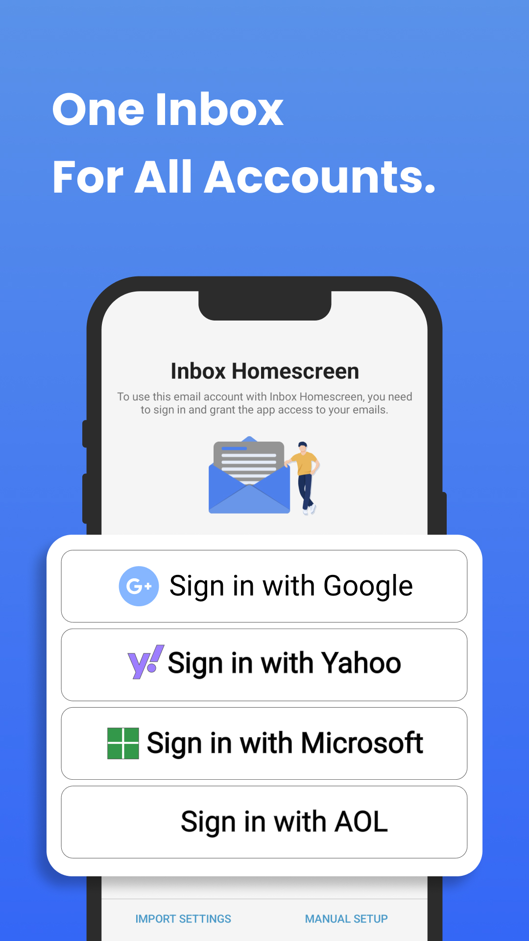 اسکرین شات 1 برنامه Inbox Homescreen