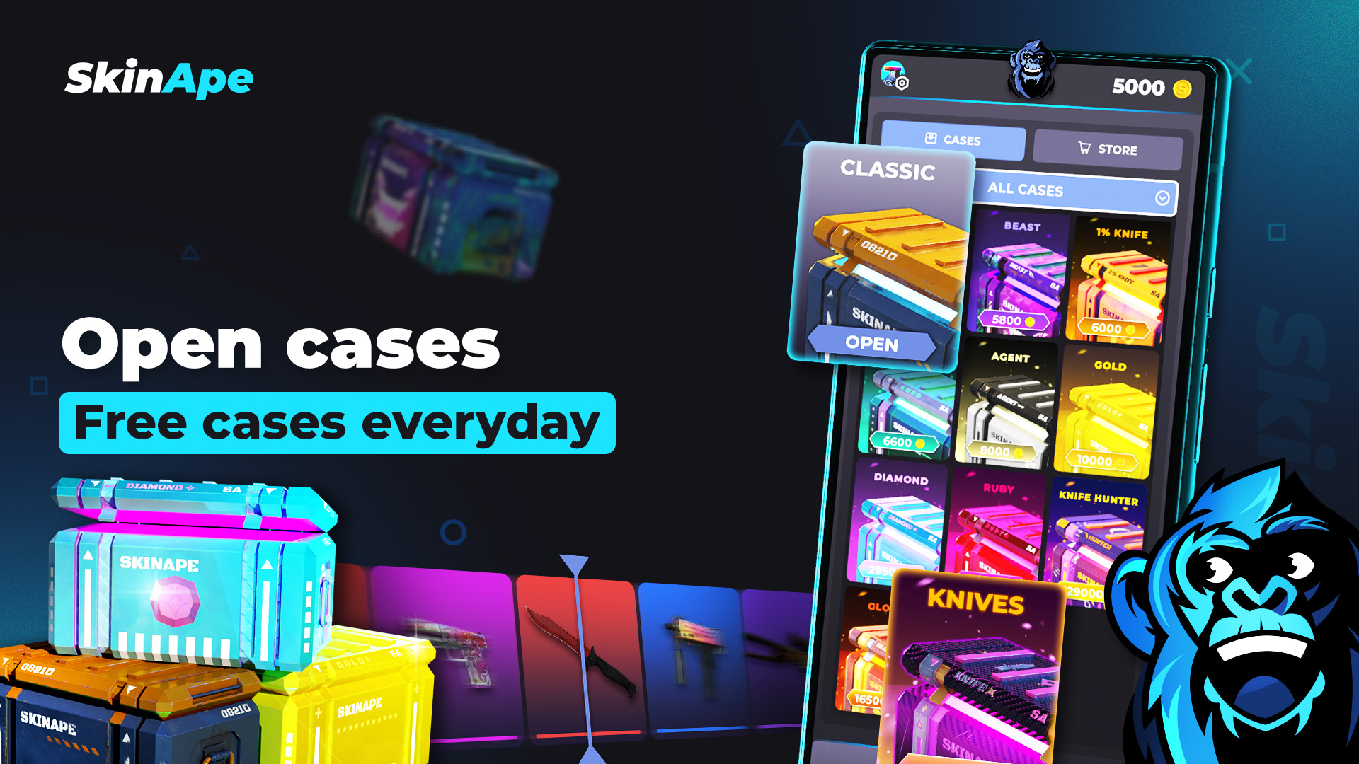 اسکرین شات 4 برنامه SkinApe CSGO: Win CS2 Skins