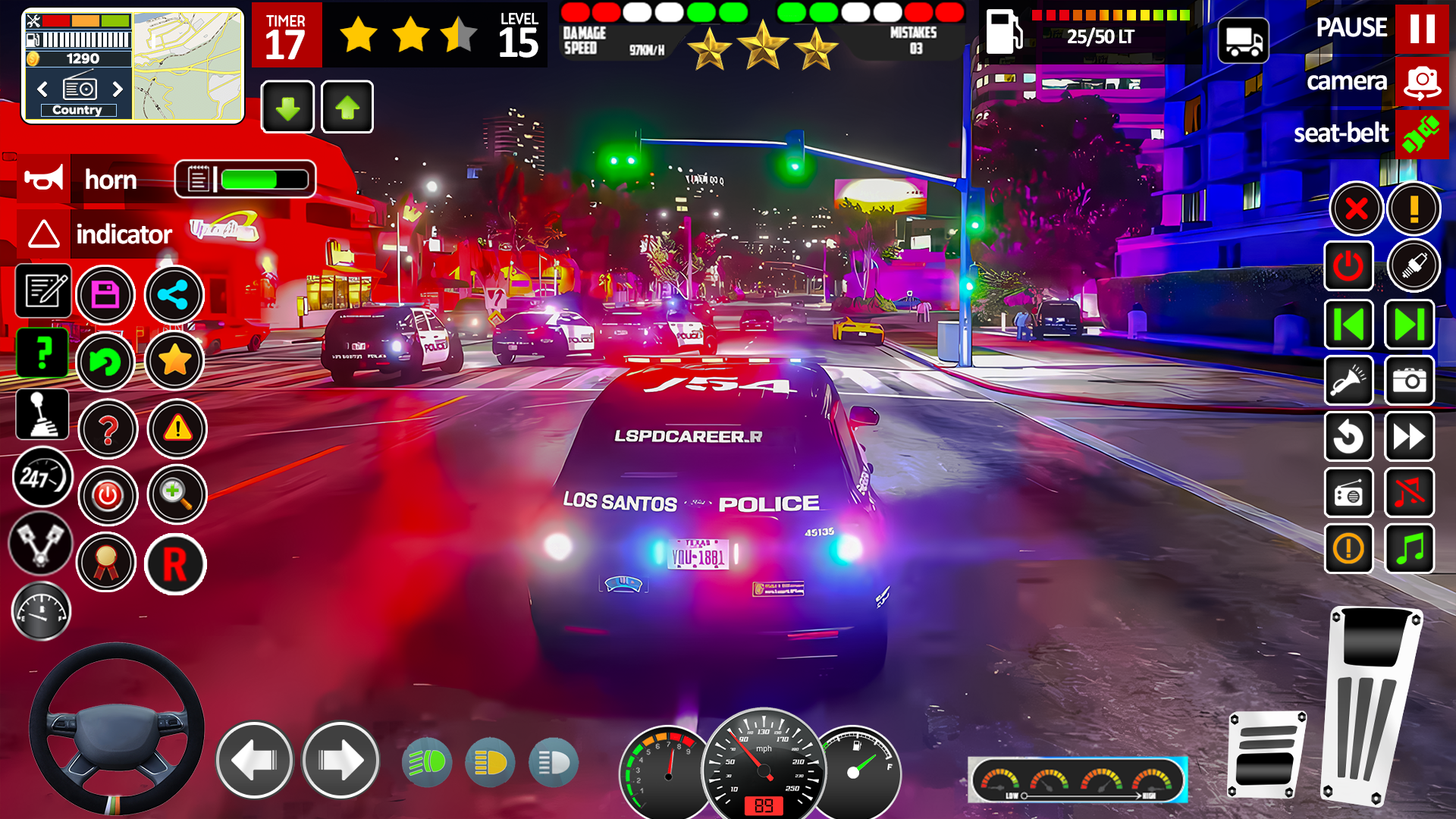 اسکرین شات 2 بازی City Police Car Game 3D