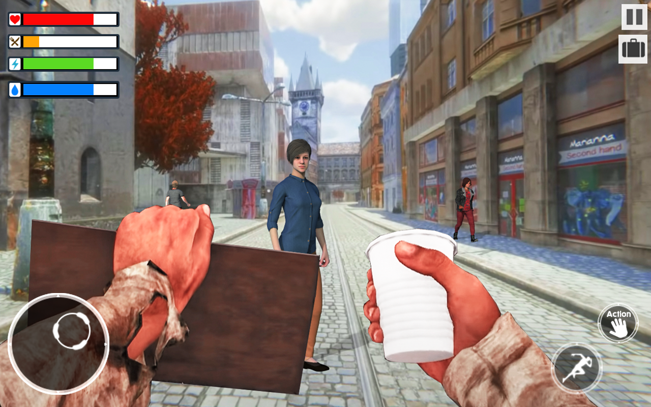 اسکرین شات 1 بازی Tramp Simulator Homeless Games