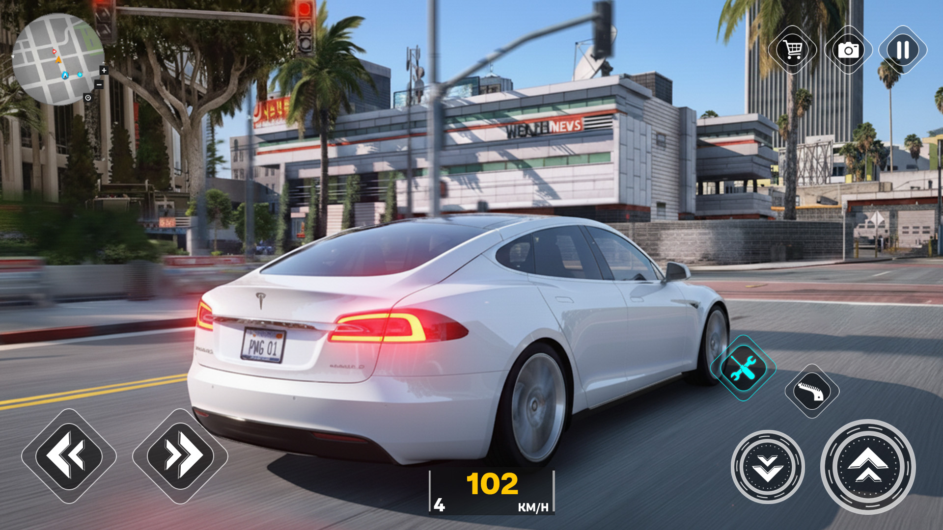 اسکرین شات 2 بازی City Car Driving School Games