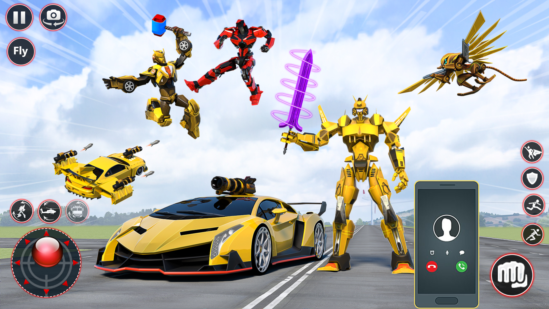 اسکرین شات 4 بازی Rescue Robot Car Transform