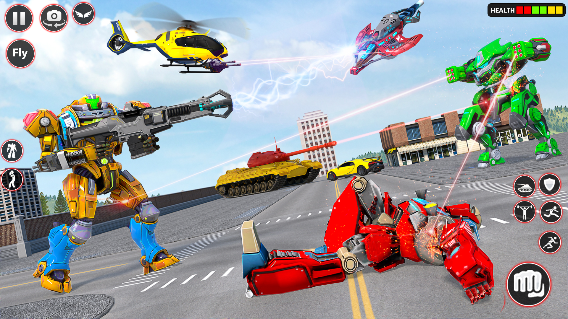 اسکرین شات 3 بازی Rescue Robot Car Transform