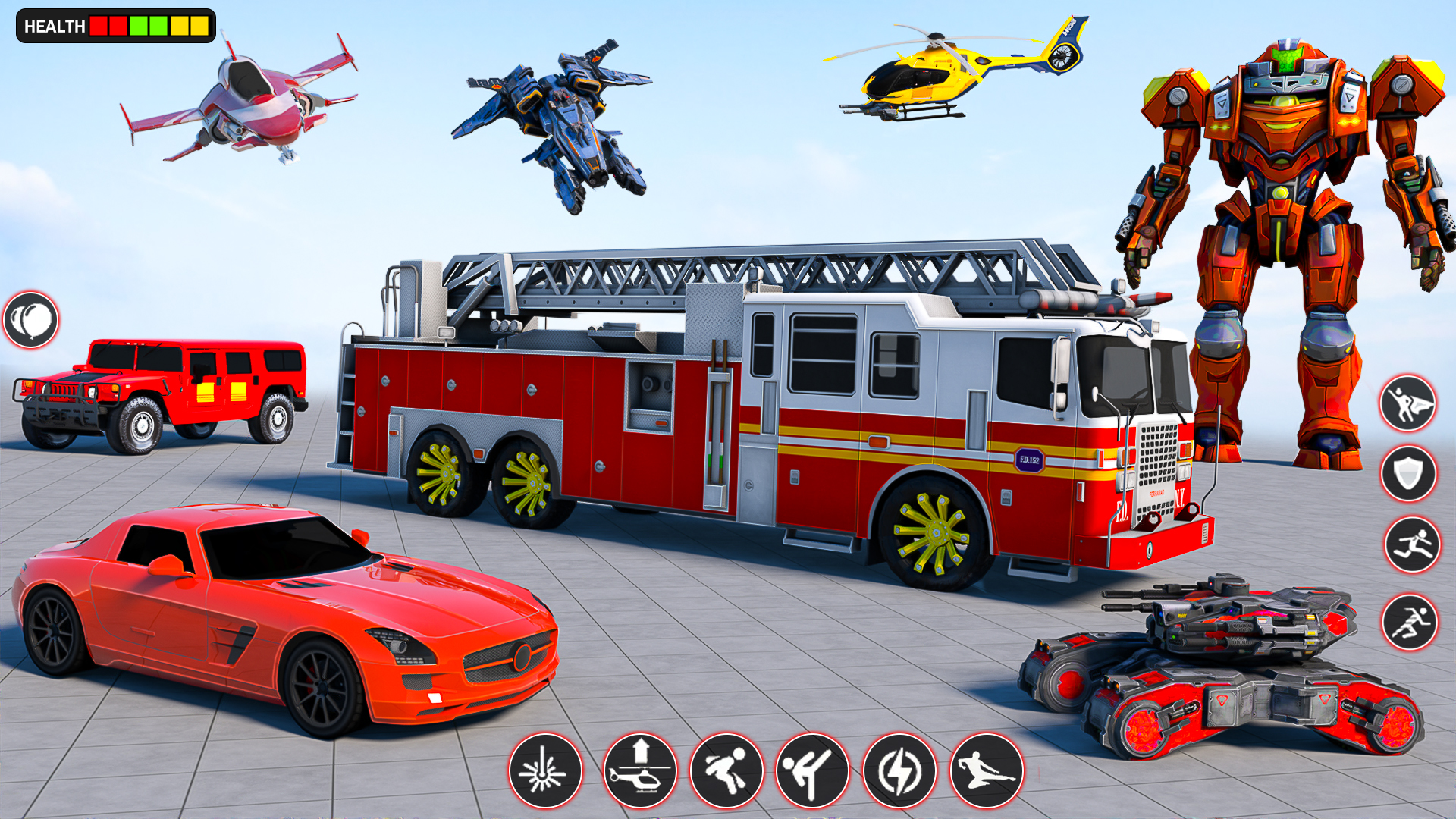 اسکرین شات 2 بازی Rescue Robot Car Transform