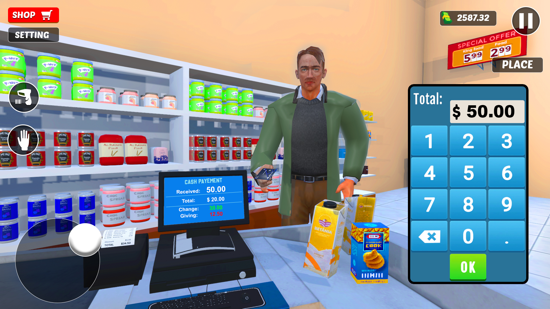 اسکرین شات 1 بازی Supermarket Store Simulator 3D