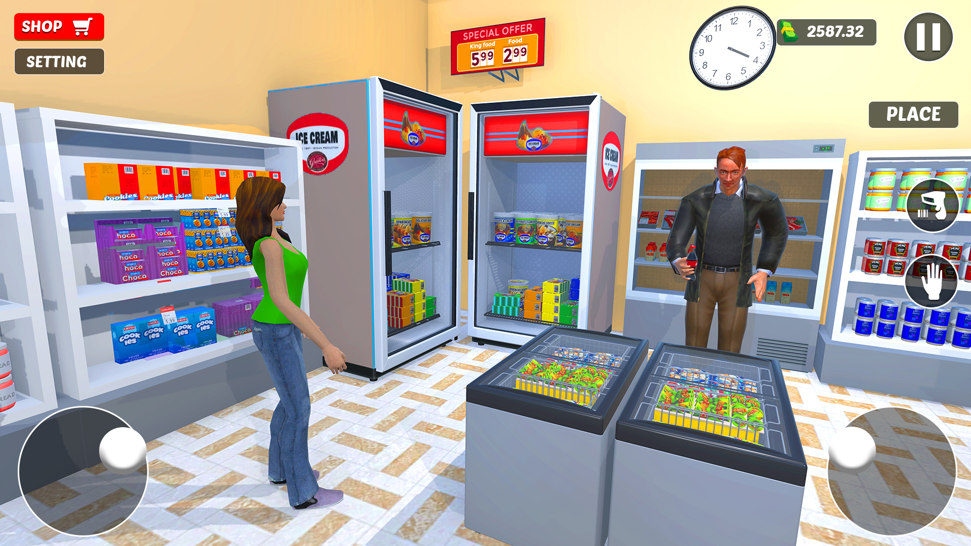 اسکرین شات 3 بازی Supermarket Store Simulator 3D