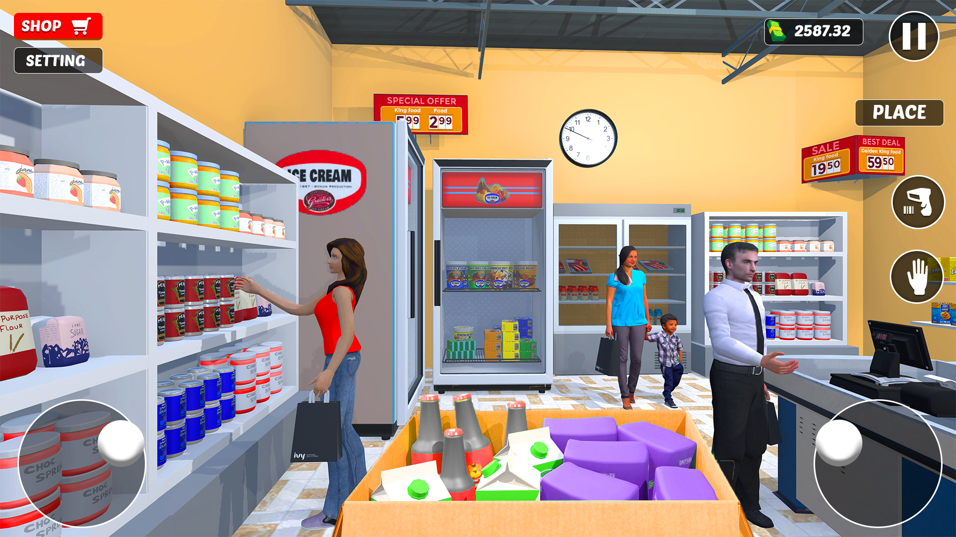 اسکرین شات 4 بازی Supermarket Store Simulator 3D