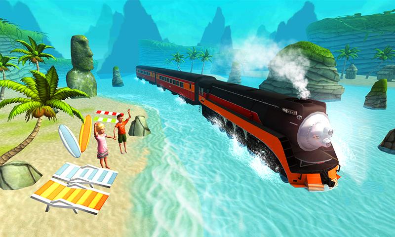 اسکرین شات 5 بازی Water Surfer Bullet Train Game