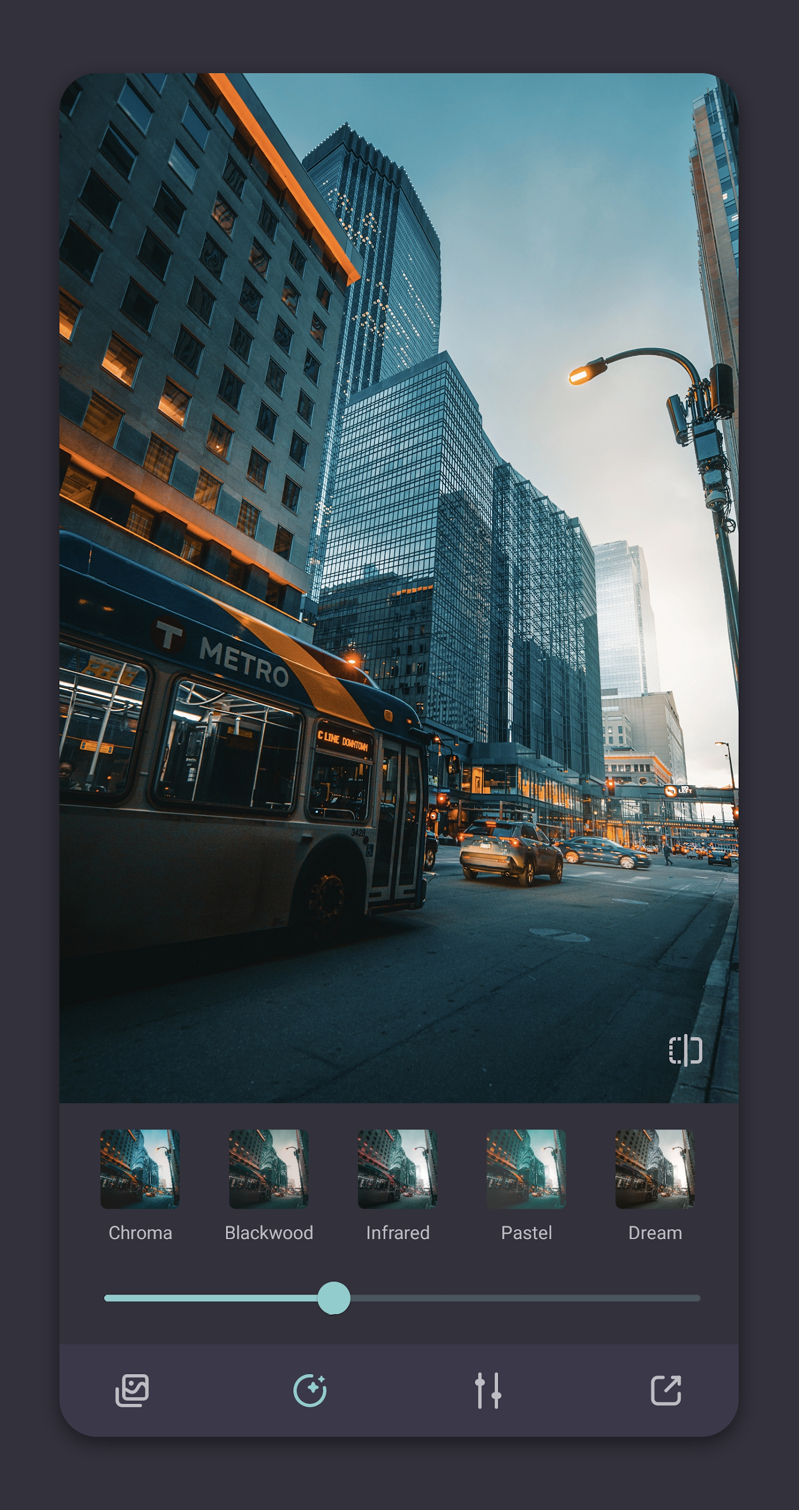 اسکرین شات 2 برنامه Teo - Teal and Orange Filters
