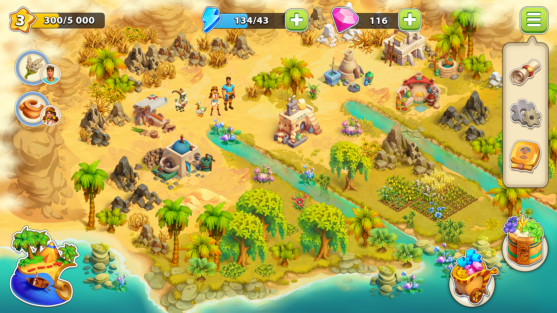 اسکرین شات 1 بازی Nile Valley: Farm Adventure