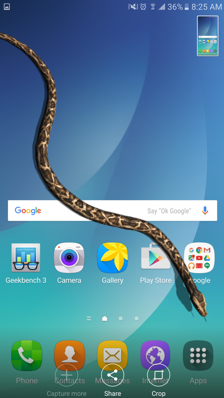 اسکرین شات 3 برنامه Snake in Hand Joke - iSnake