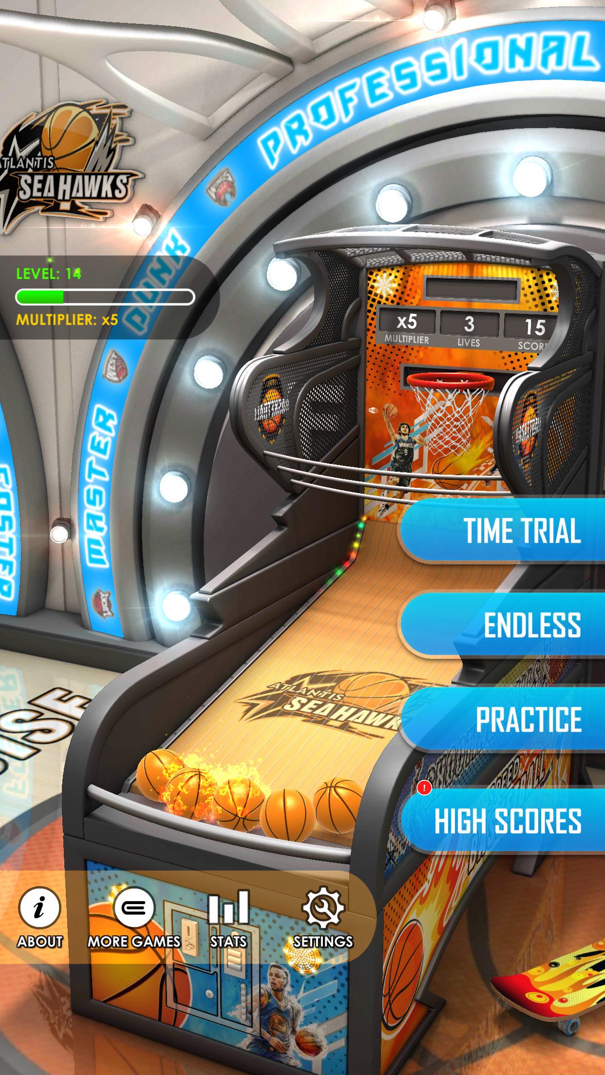 اسکرین شات 2 بازی Basketball Flick 3D