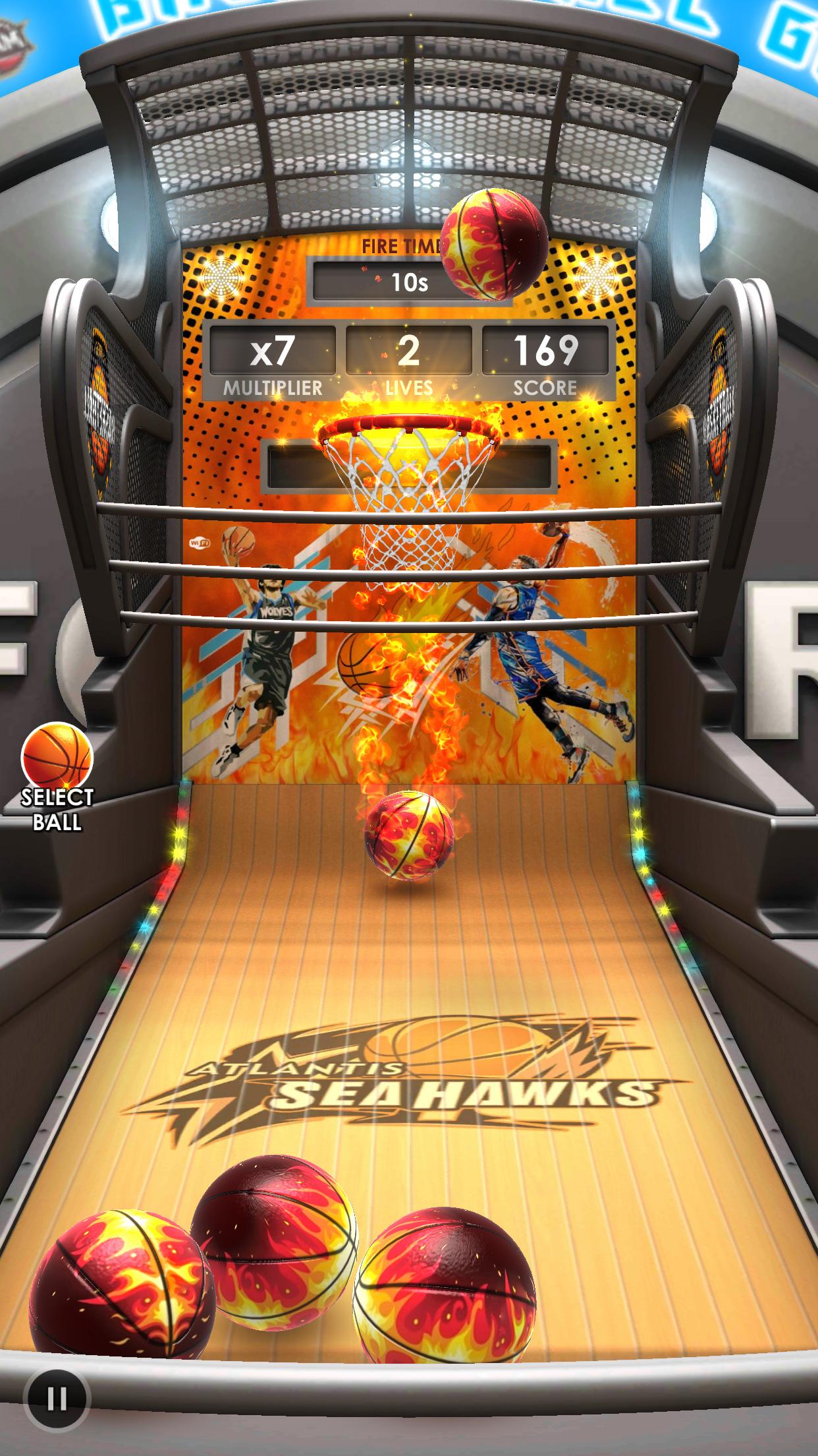 اسکرین شات 5 بازی Basketball Flick 3D
