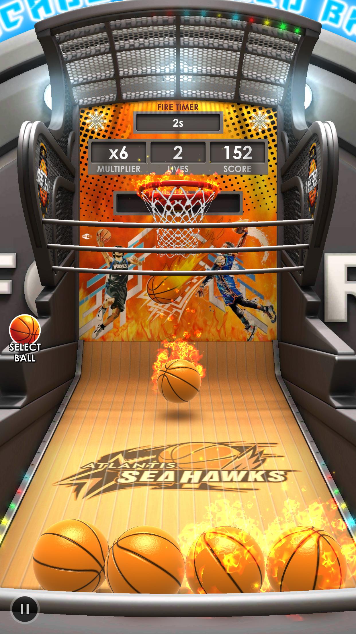 اسکرین شات 4 بازی Basketball Flick 3D