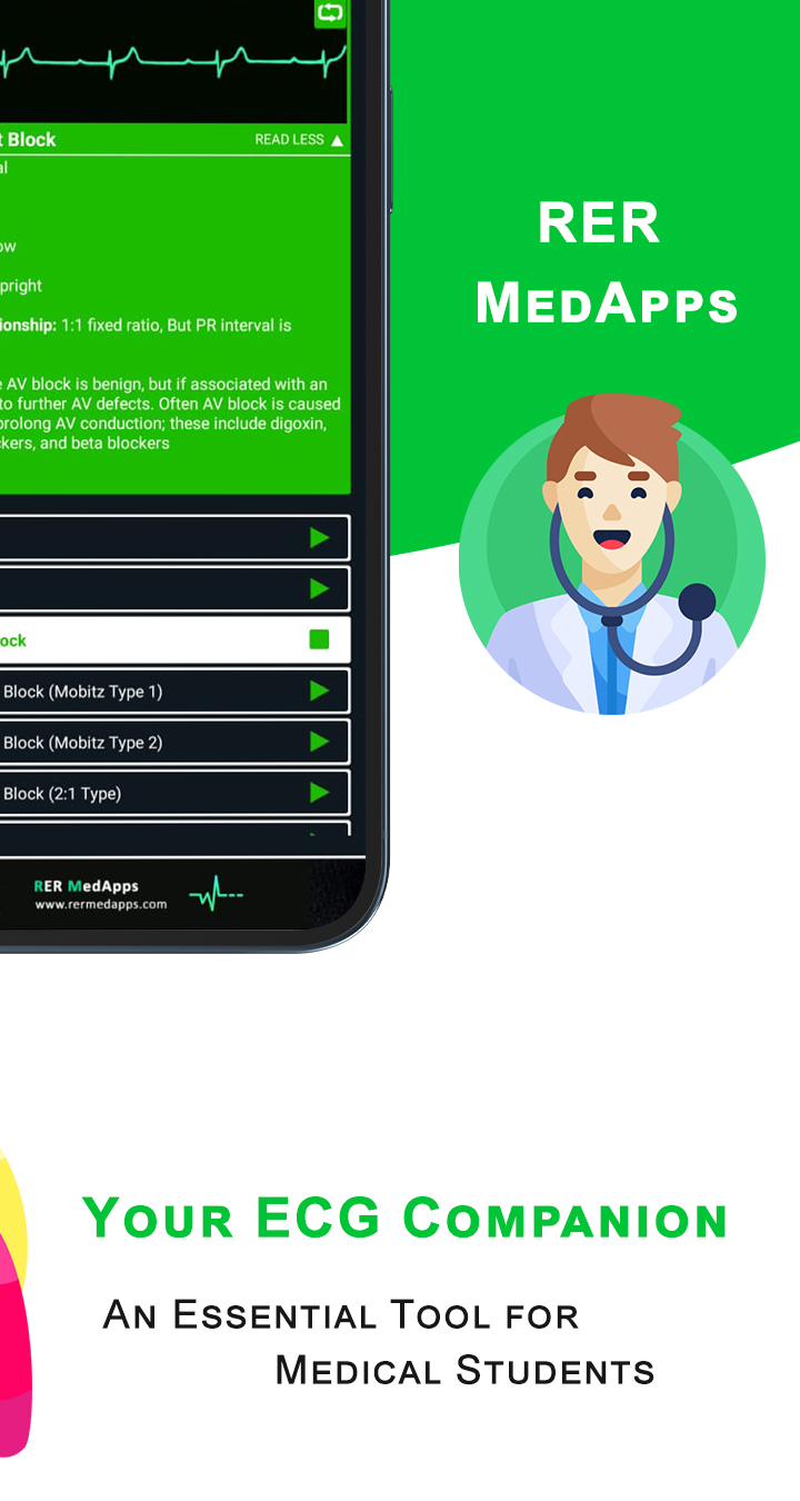 اسکرین شات 8 برنامه ECG Academy | ECG Made Easy