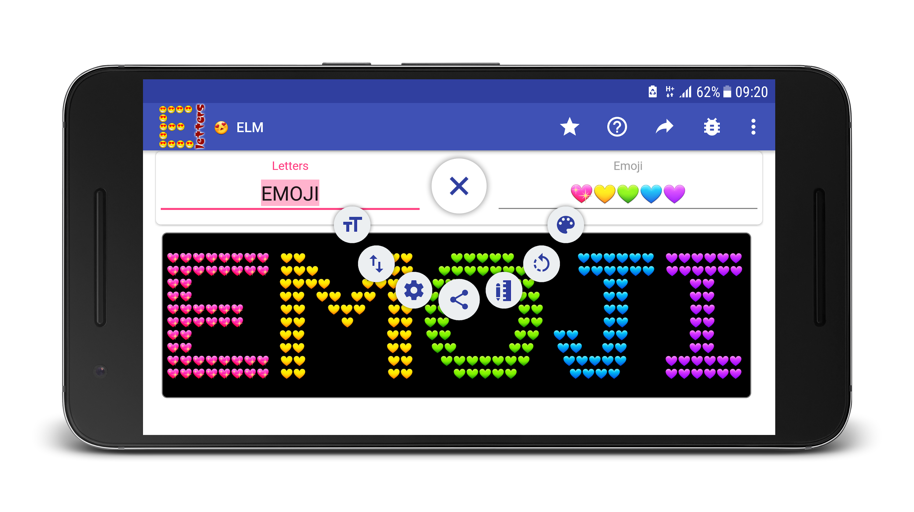 اسکرین شات برنامه Emoji Letter Maker 6