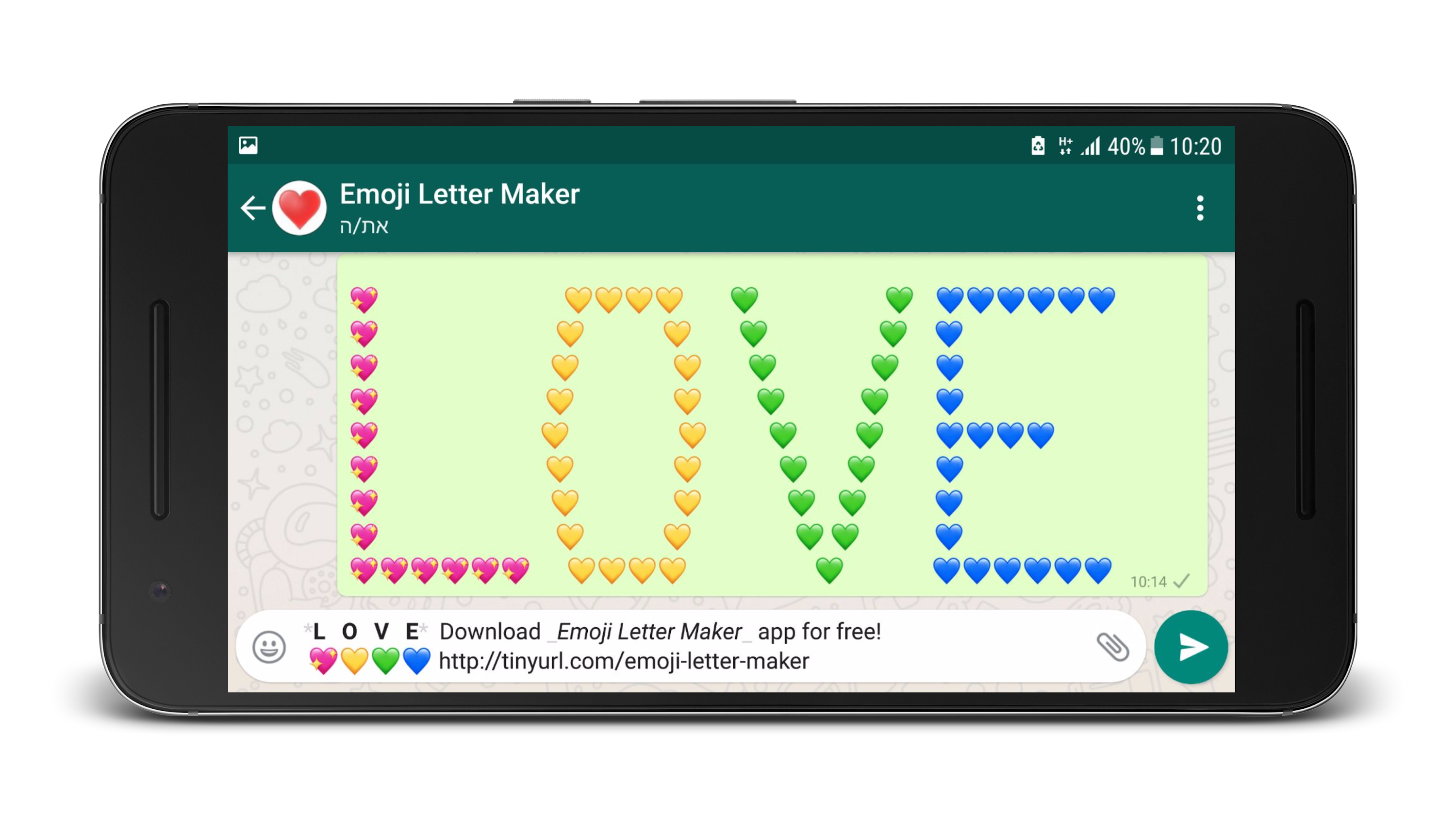 اسکرین شات 7 برنامه Emoji Letter Maker