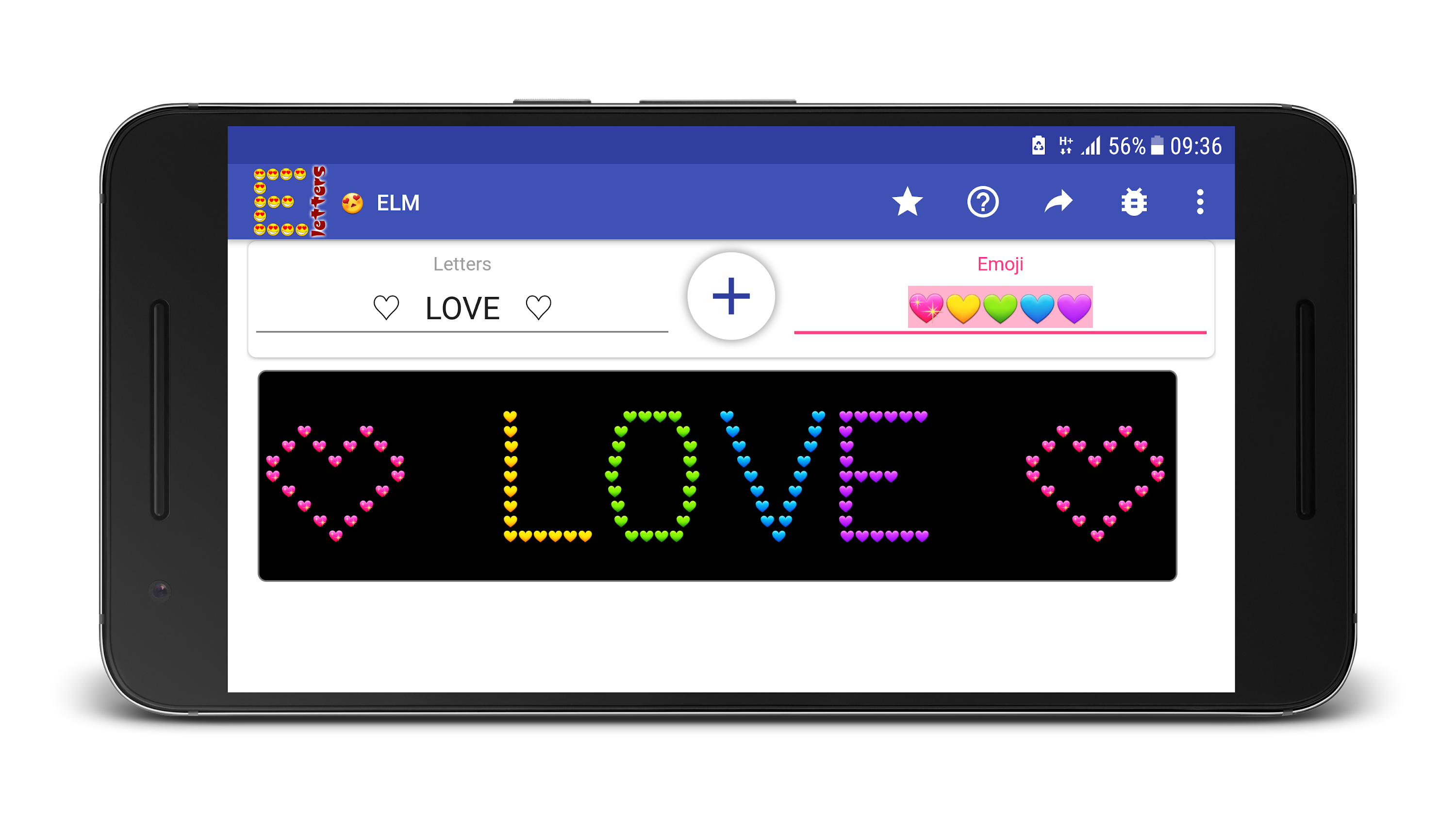 اسکرین شات برنامه Emoji Letter Maker 1