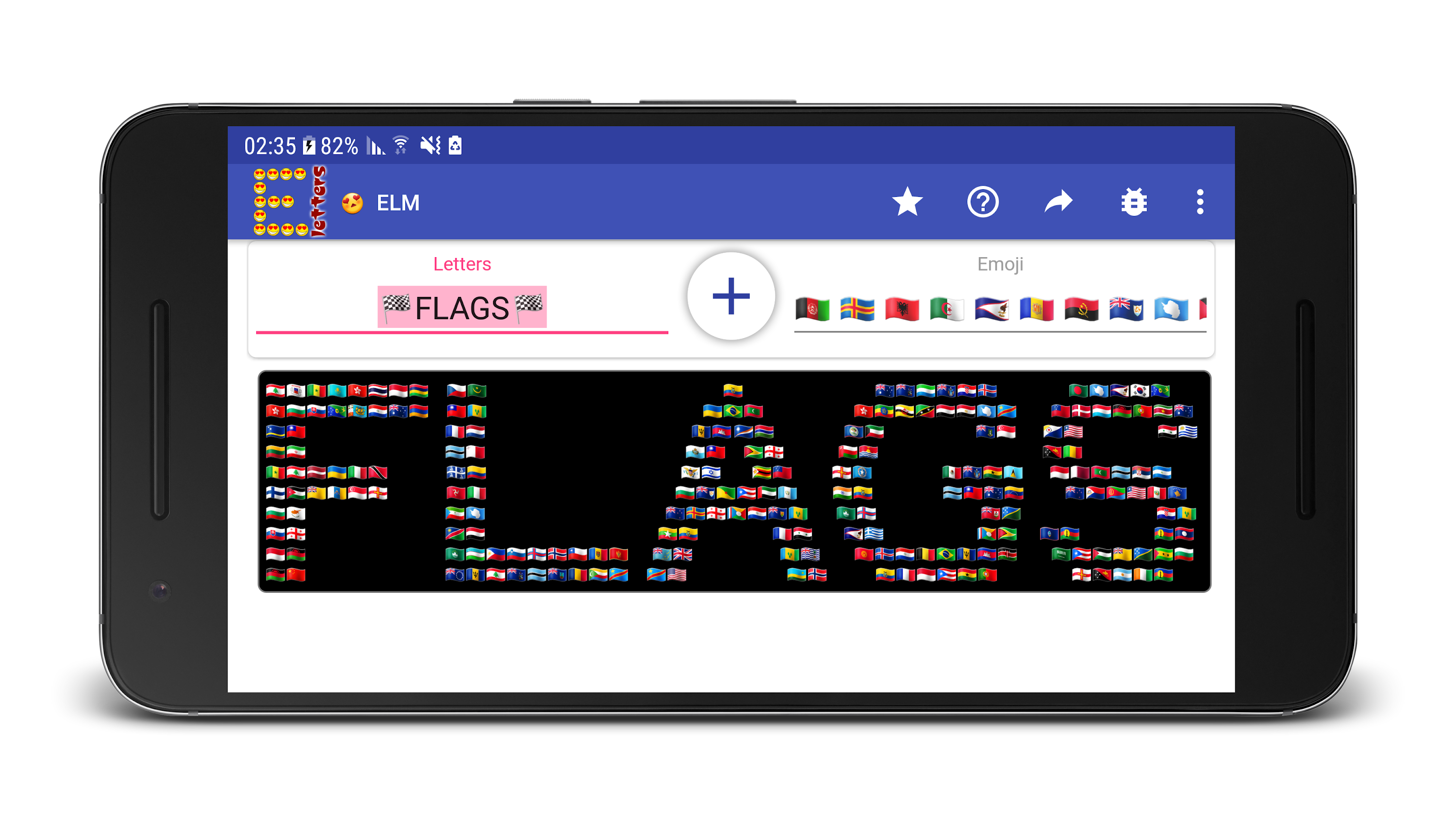 اسکرین شات 5 برنامه Emoji Letter Maker