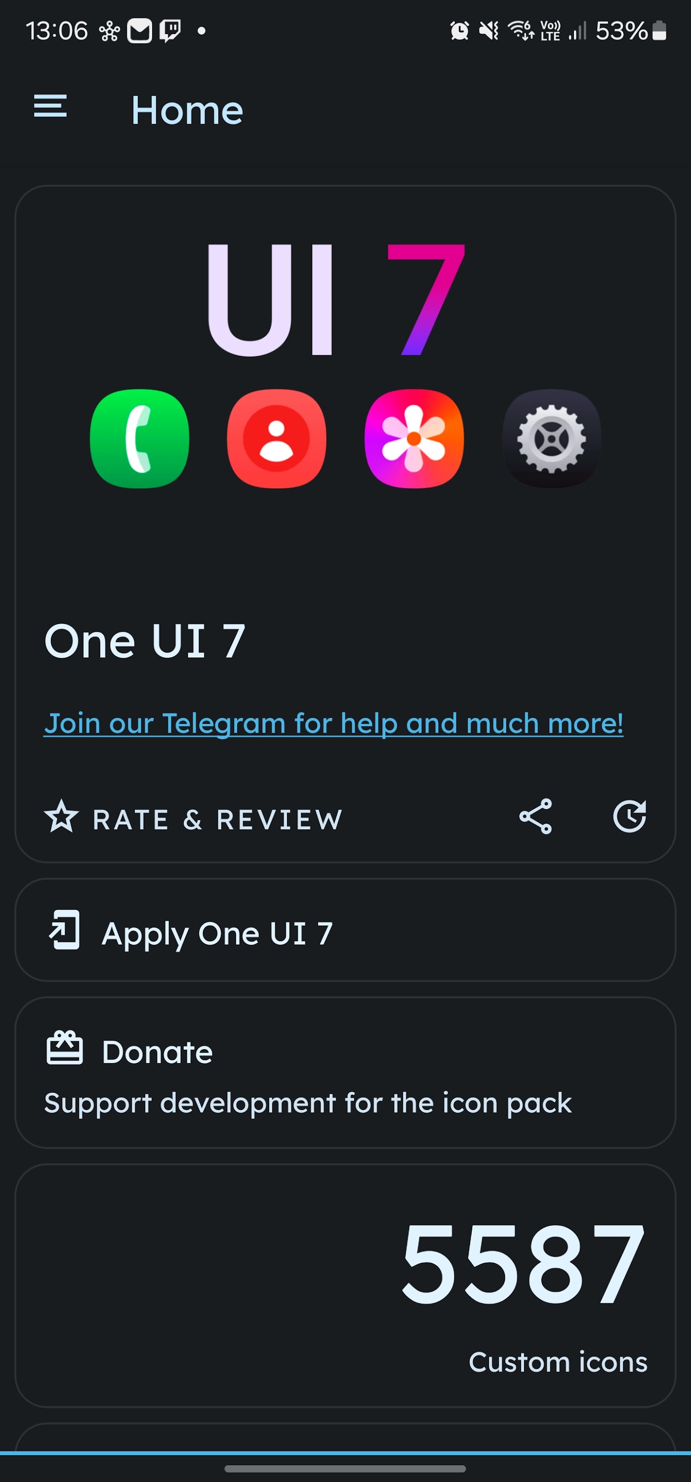 اسکرین شات 1 برنامه UI 7 - icon pack