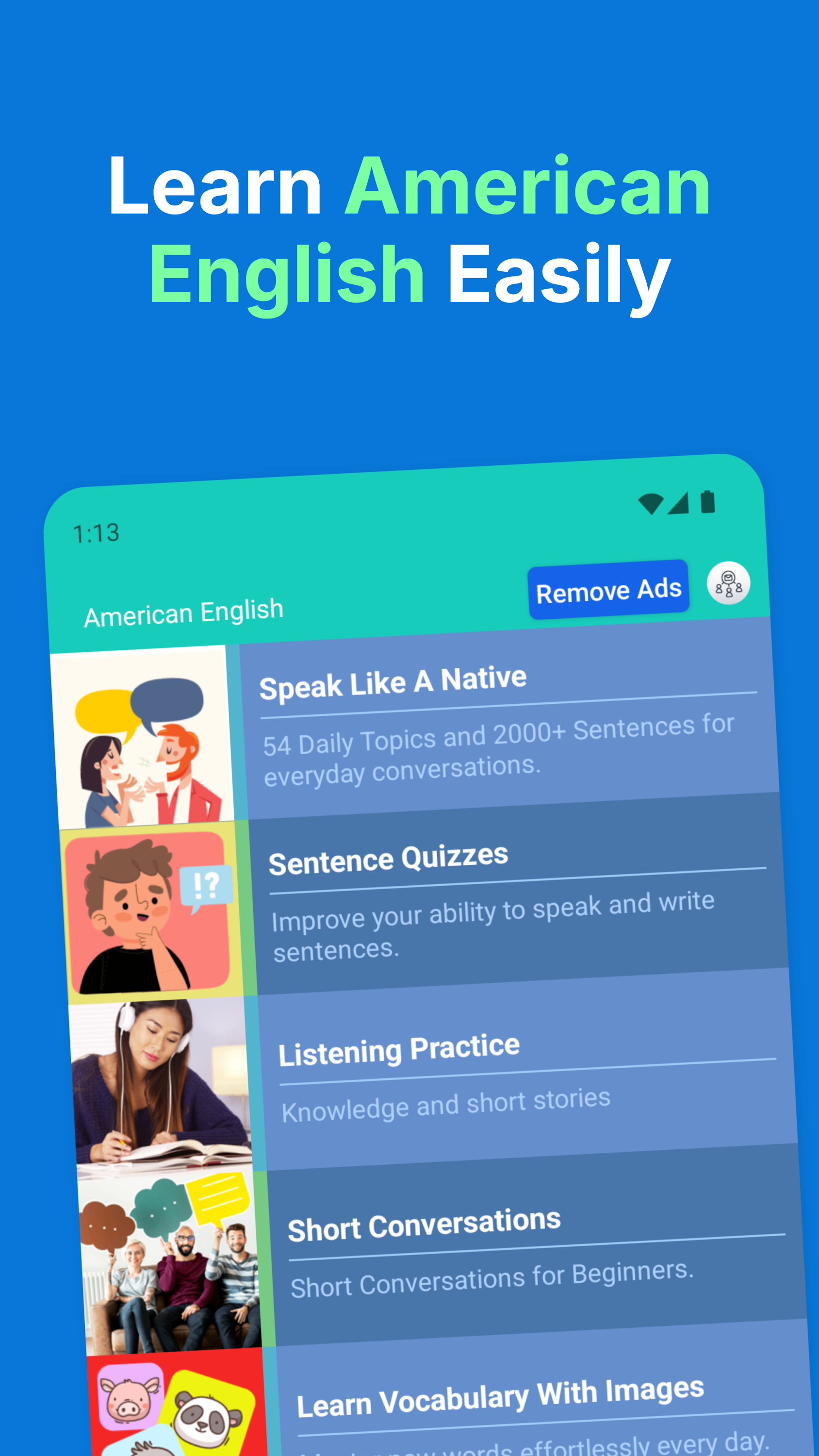 اسکرین شات 1 برنامه American English Speaking