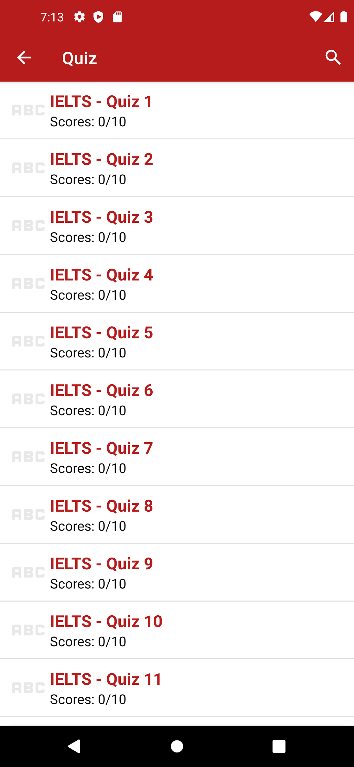 اسکرین شات 6 برنامه IELTS Learning English
