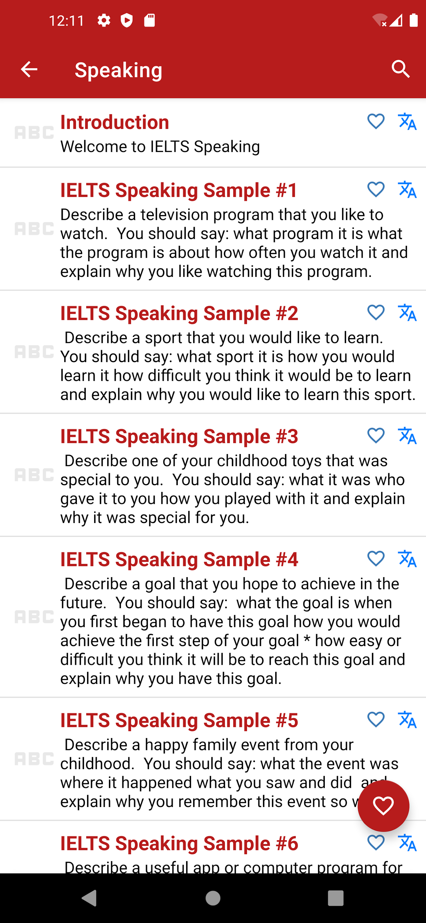 اسکرین شات 4 برنامه IELTS Learning English