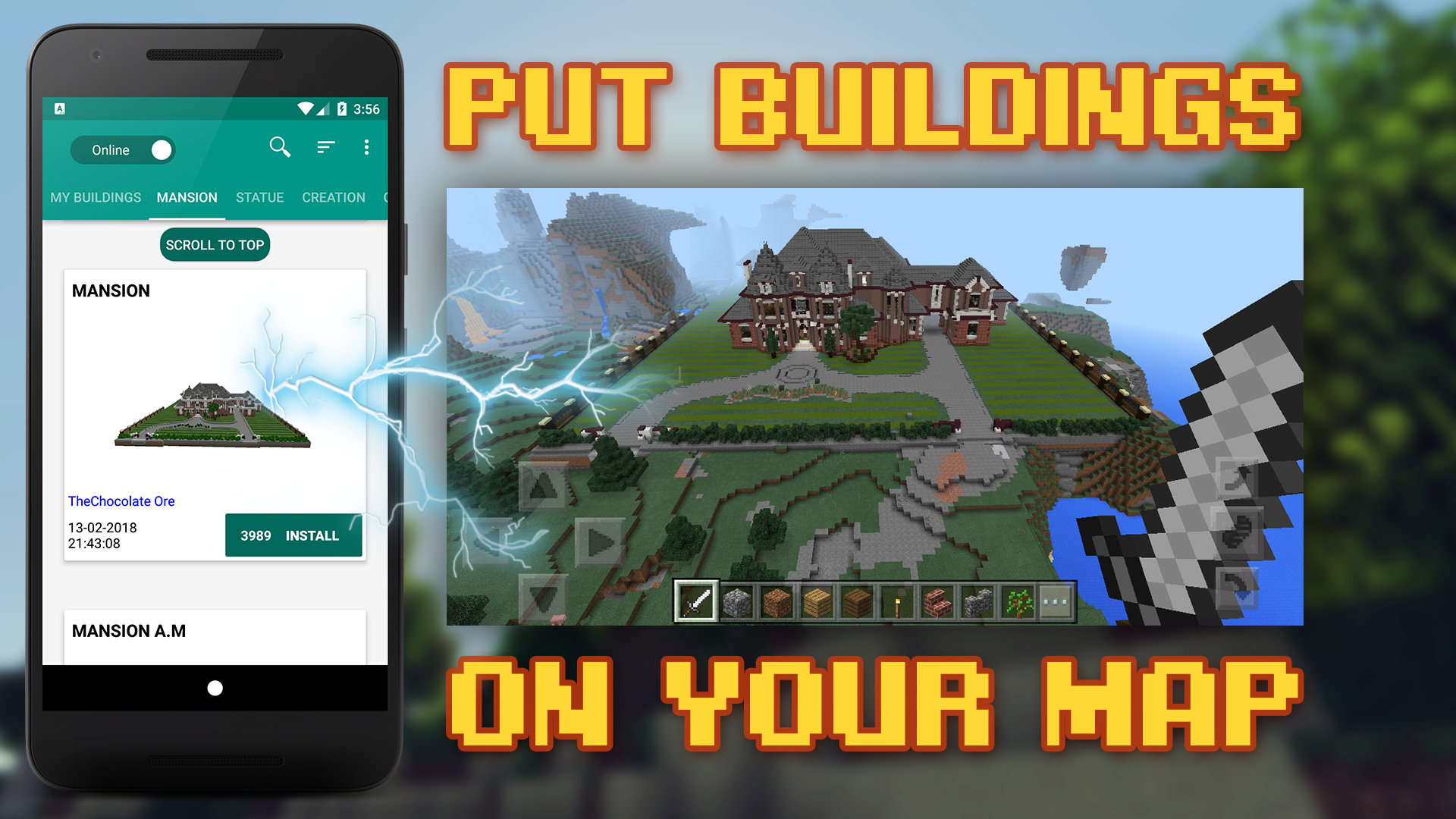 اسکرین شات 1 برنامه Buildings for Minecraft