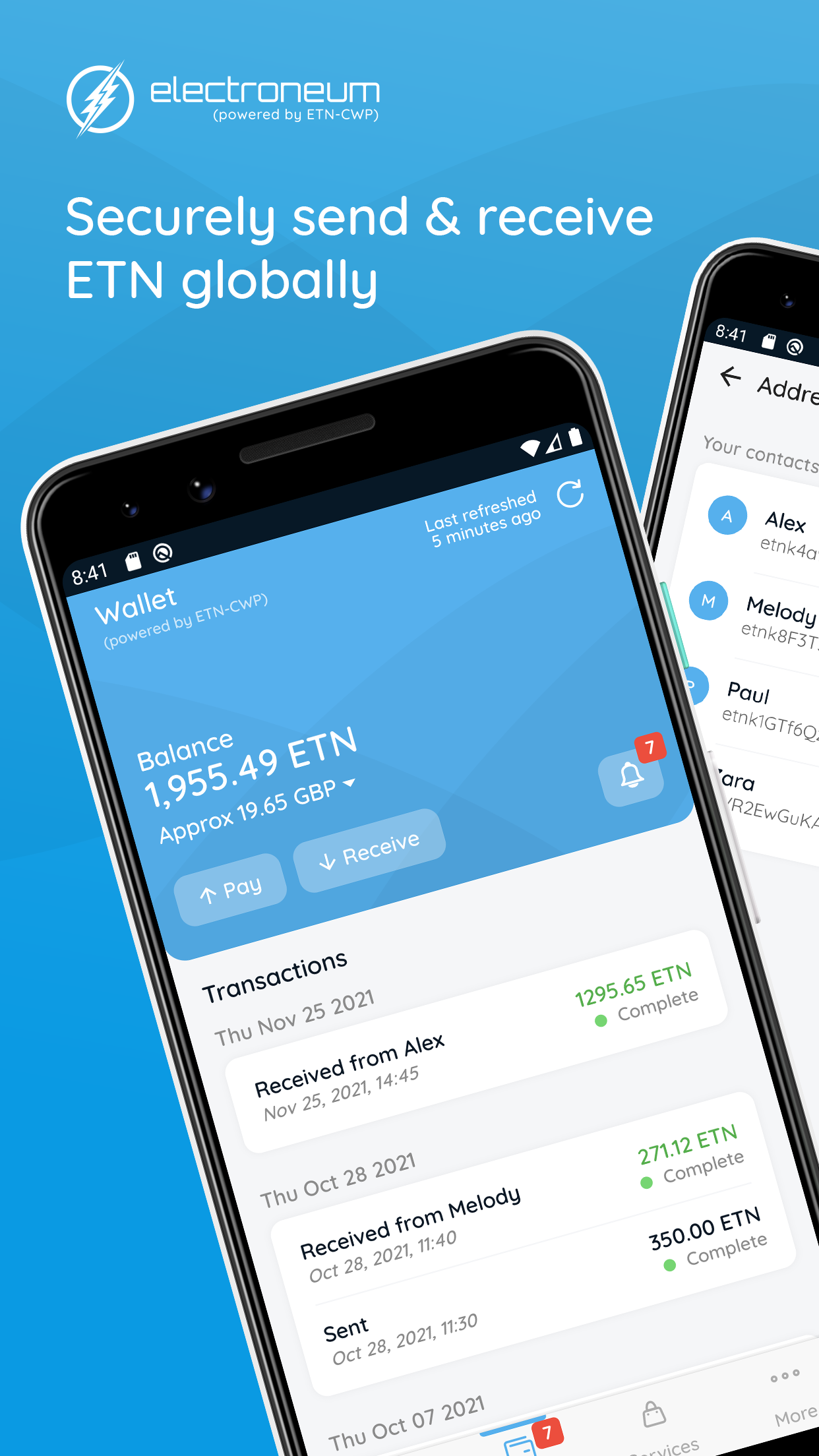 اسکرین شات 1 برنامه Electroneum
