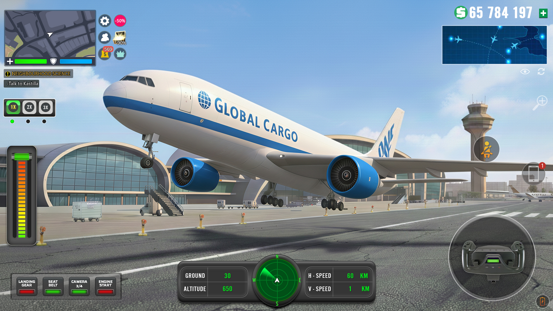 اسکرین شات 3 بازی City Airplane Pilot Simulator