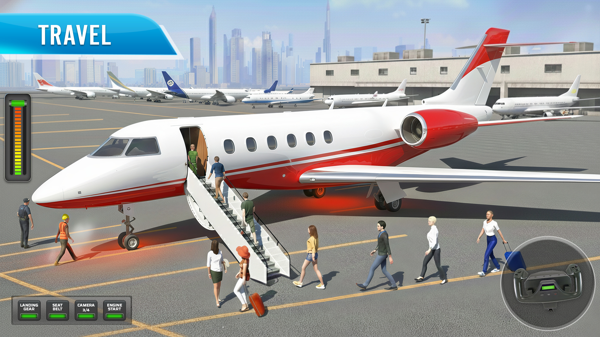 اسکرین شات 1 بازی City Airplane Pilot Simulator