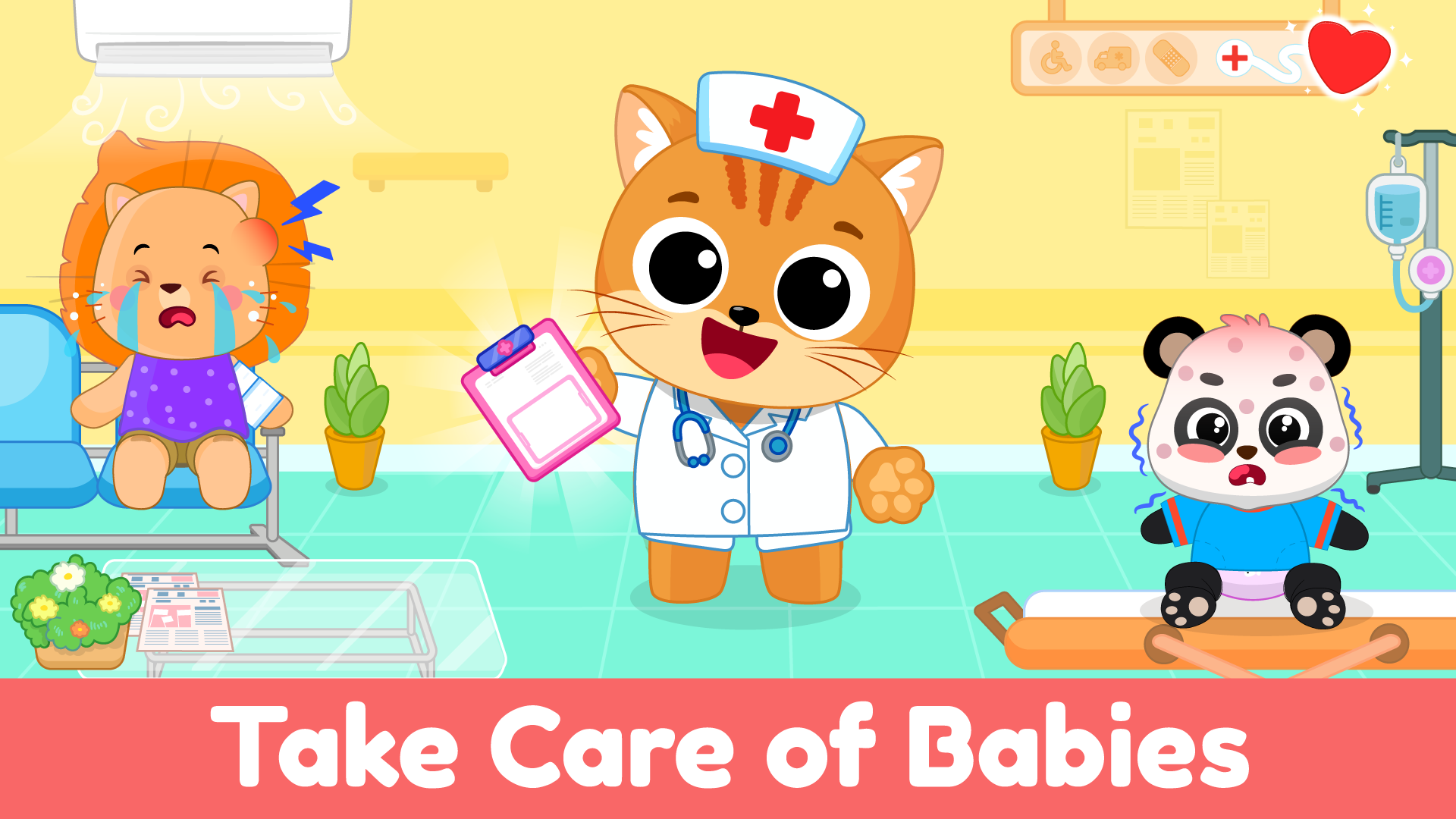 اسکرین شات 2 بازی Doctor games for kids Hospital
