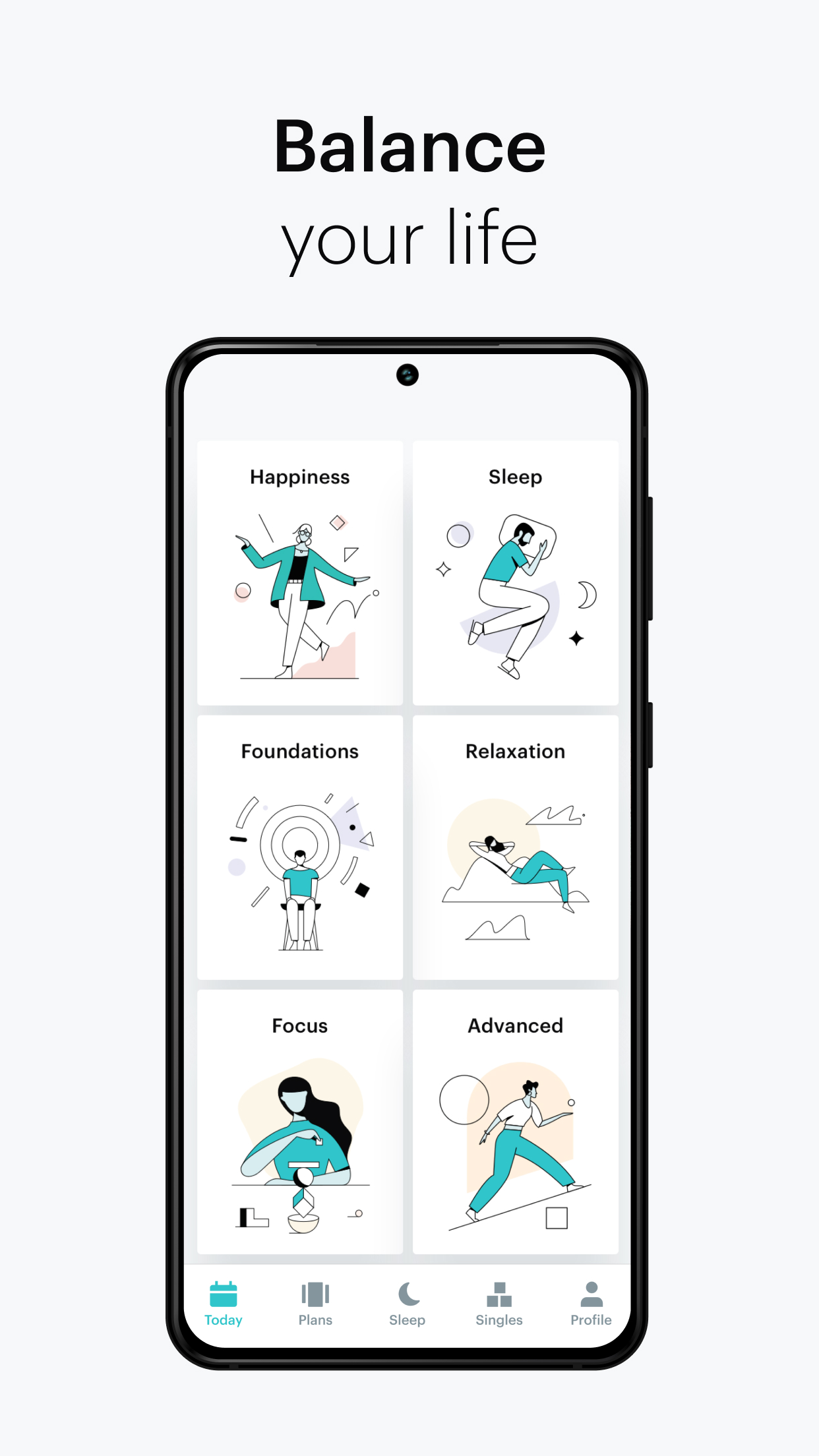 اسکرین شات 4 برنامه Balance: Meditation & Sleep