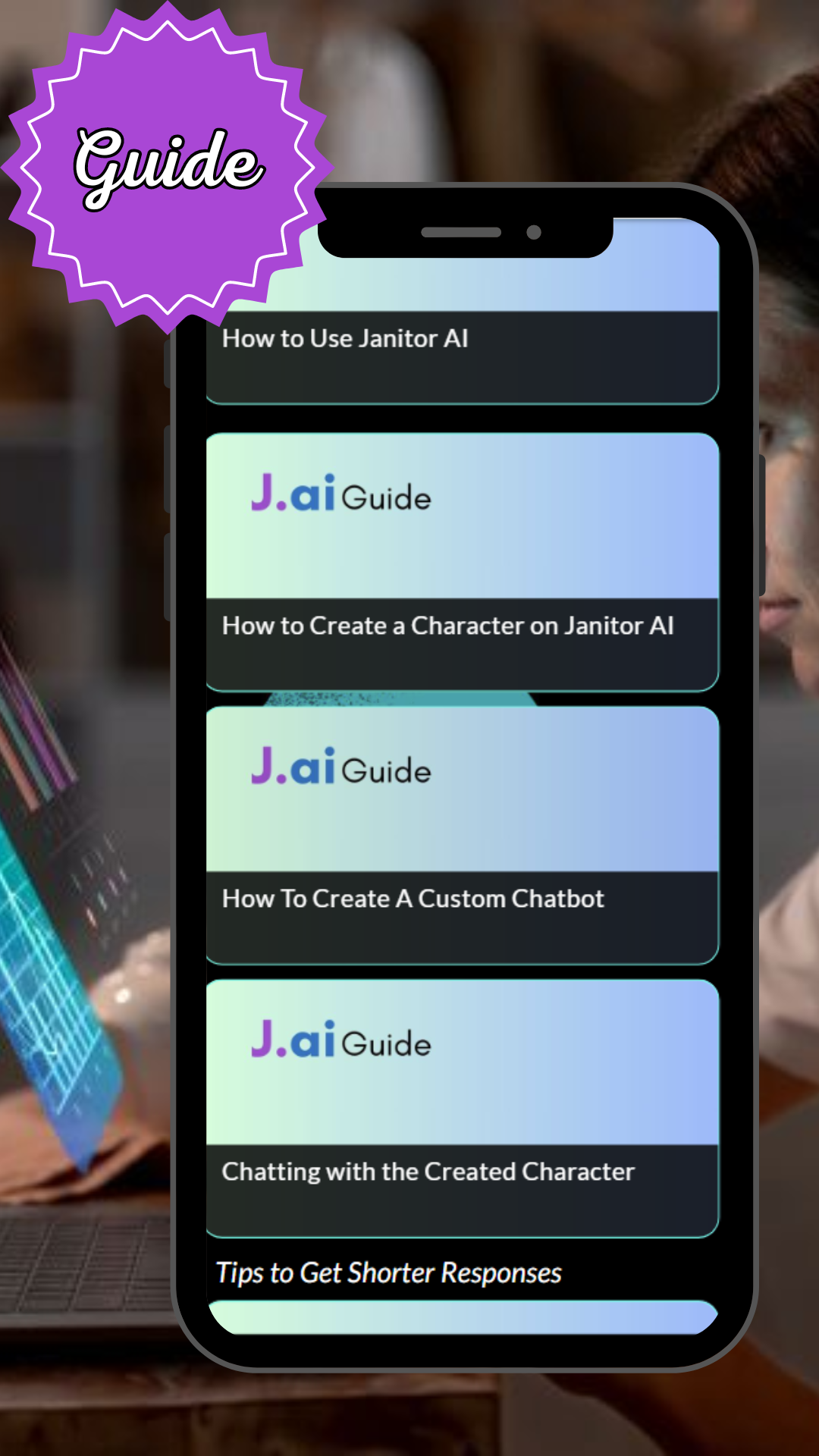 اسکرین شات 4 برنامه Janitor Chat Ai Advice