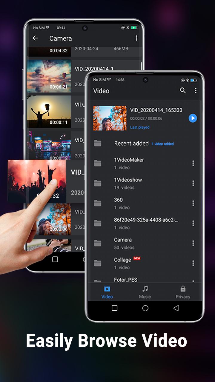 اسکرین شات 2 برنامه Video Player All Format