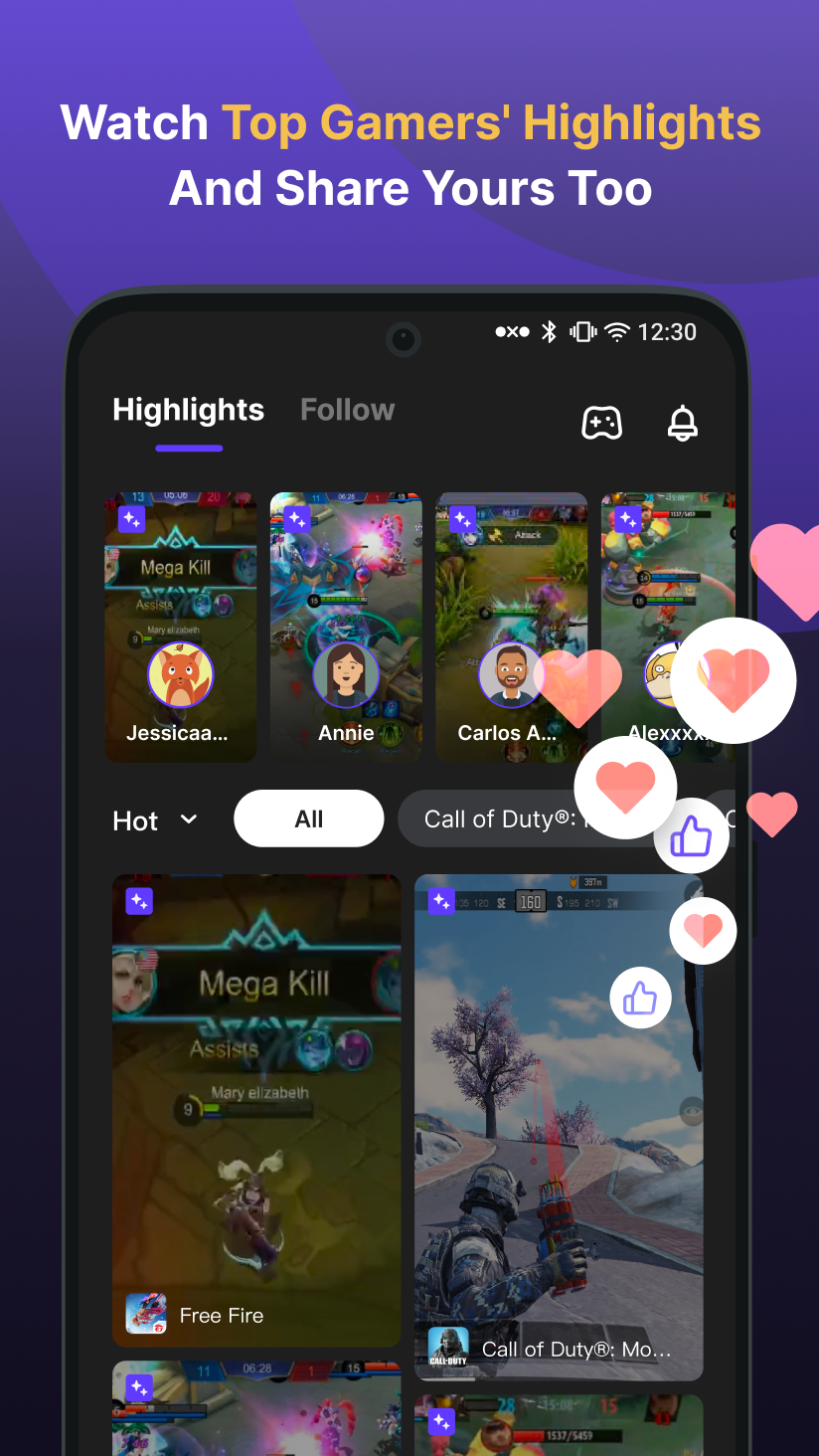 اسکرین شات 2 برنامه OXO Gameplay Clips & Community