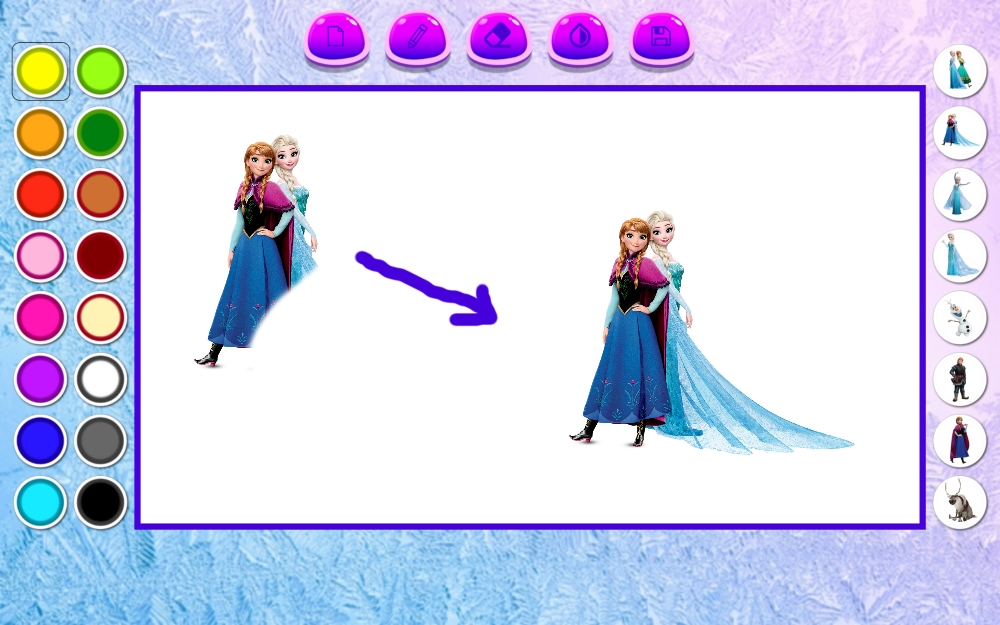 اسکرین شات 2 بازی ‏نقاشی با السا