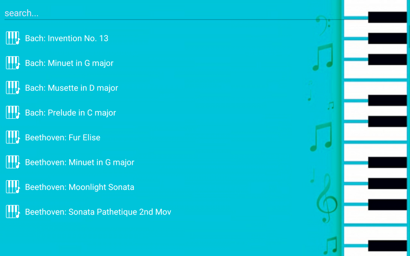 اسکرین شات 2 برنامه ‏پیانو با پرنسس السا