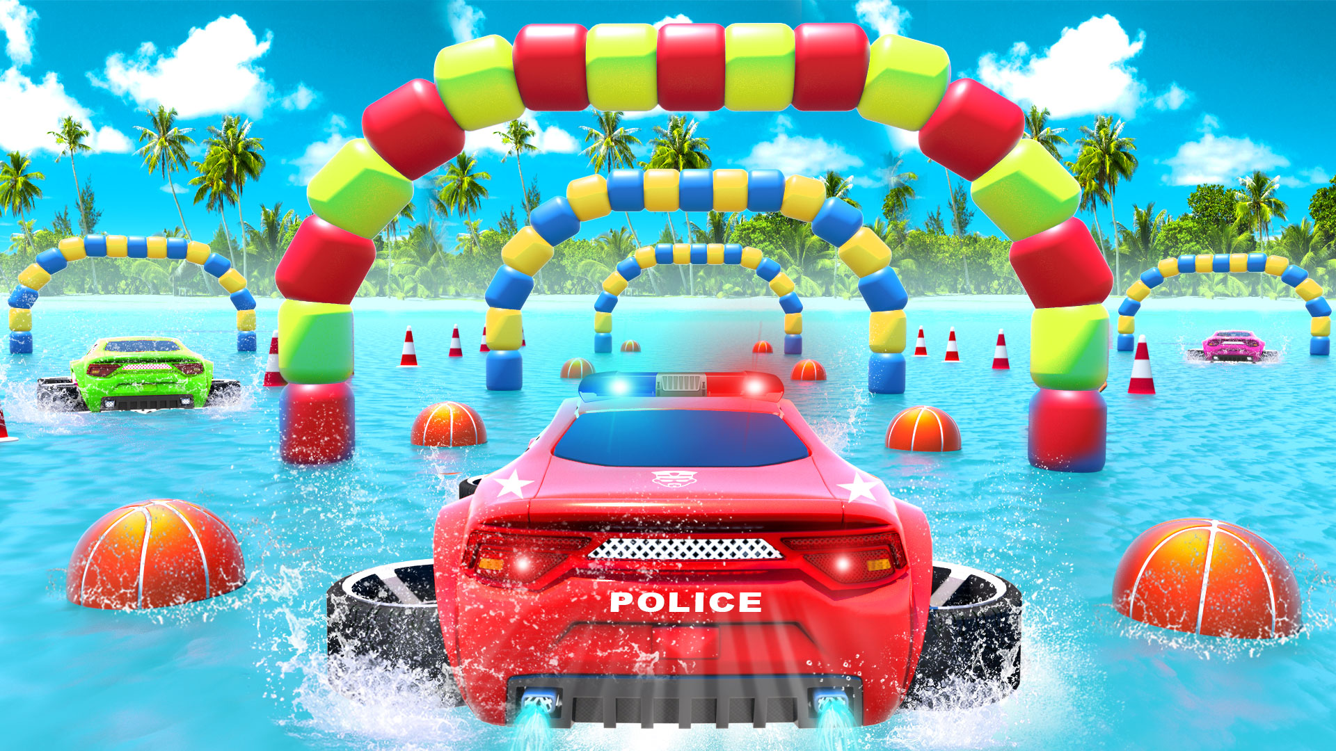 اسکرین شات 5 برنامه Police Car Transport Car Game