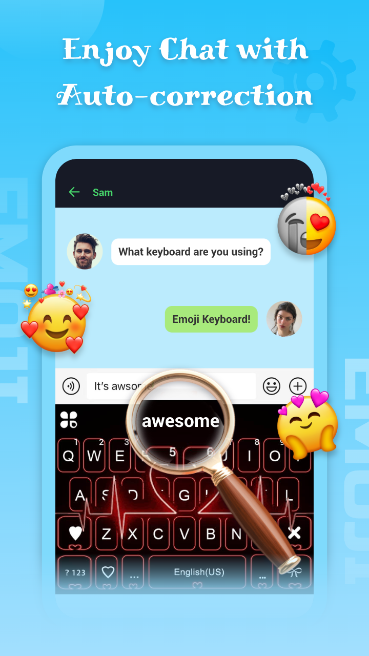 اسکرین شات 6 برنامه Emoji keyboard - Themes, Fonts