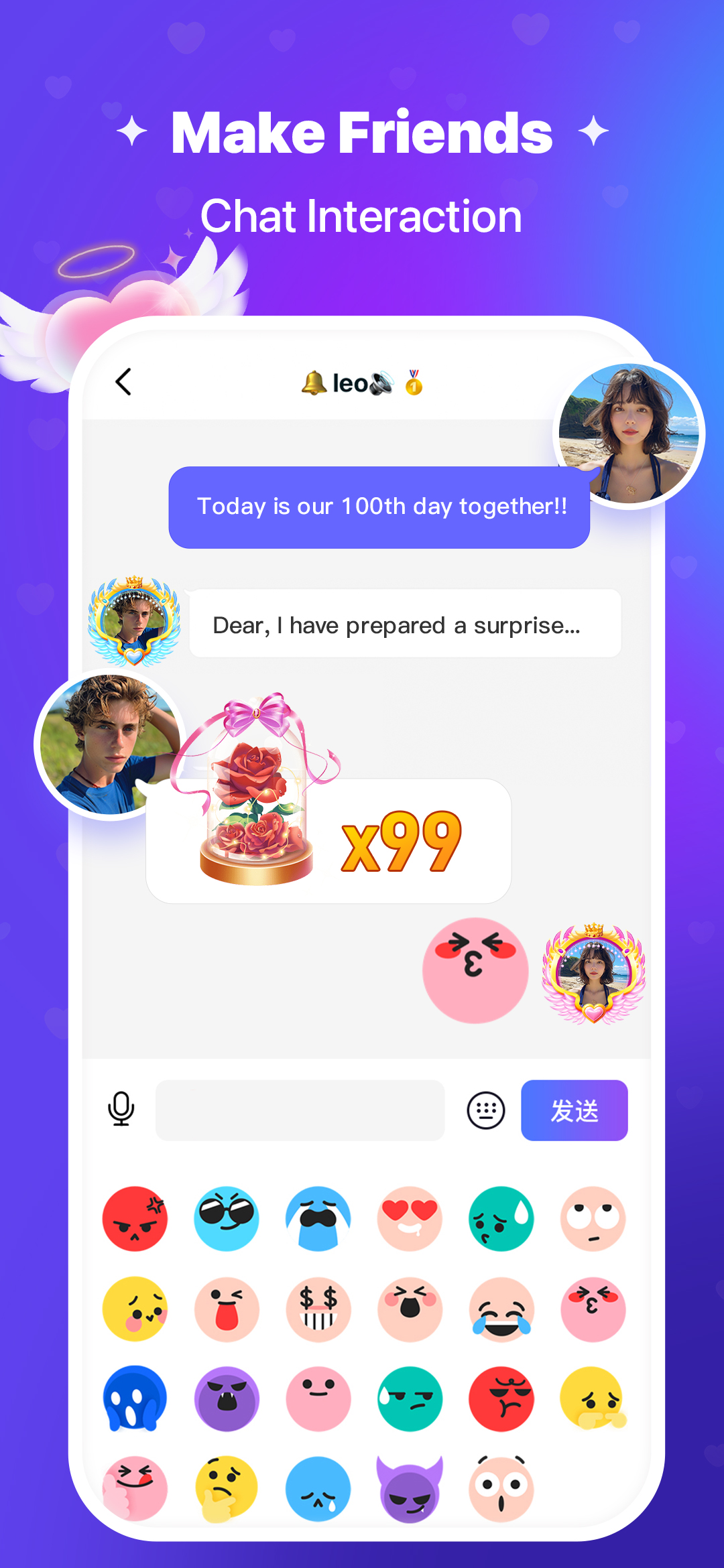 اسکرین شات 5 برنامه Emoji keyboard - Themes, Fonts