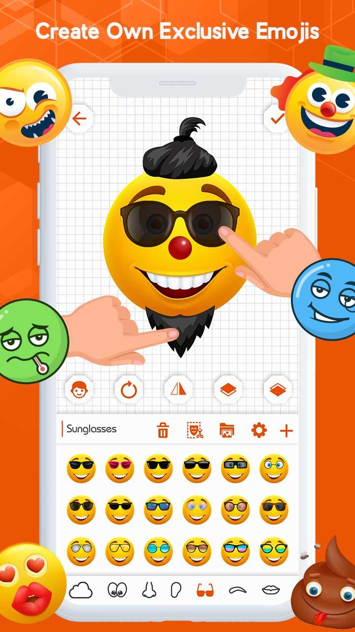 اسکرین شات 1 برنامه Emoji Maker - Customize Emoji