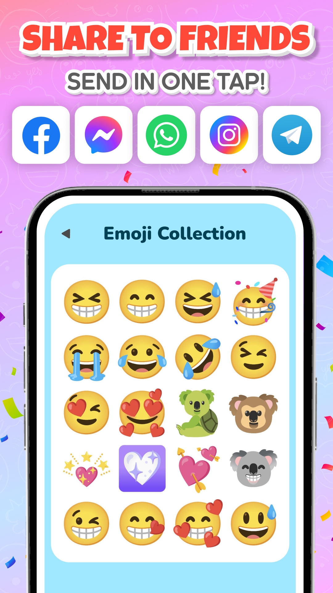 اسکرین شات 6 برنامه Emoji Kitchen - DIY Emoji Mix
