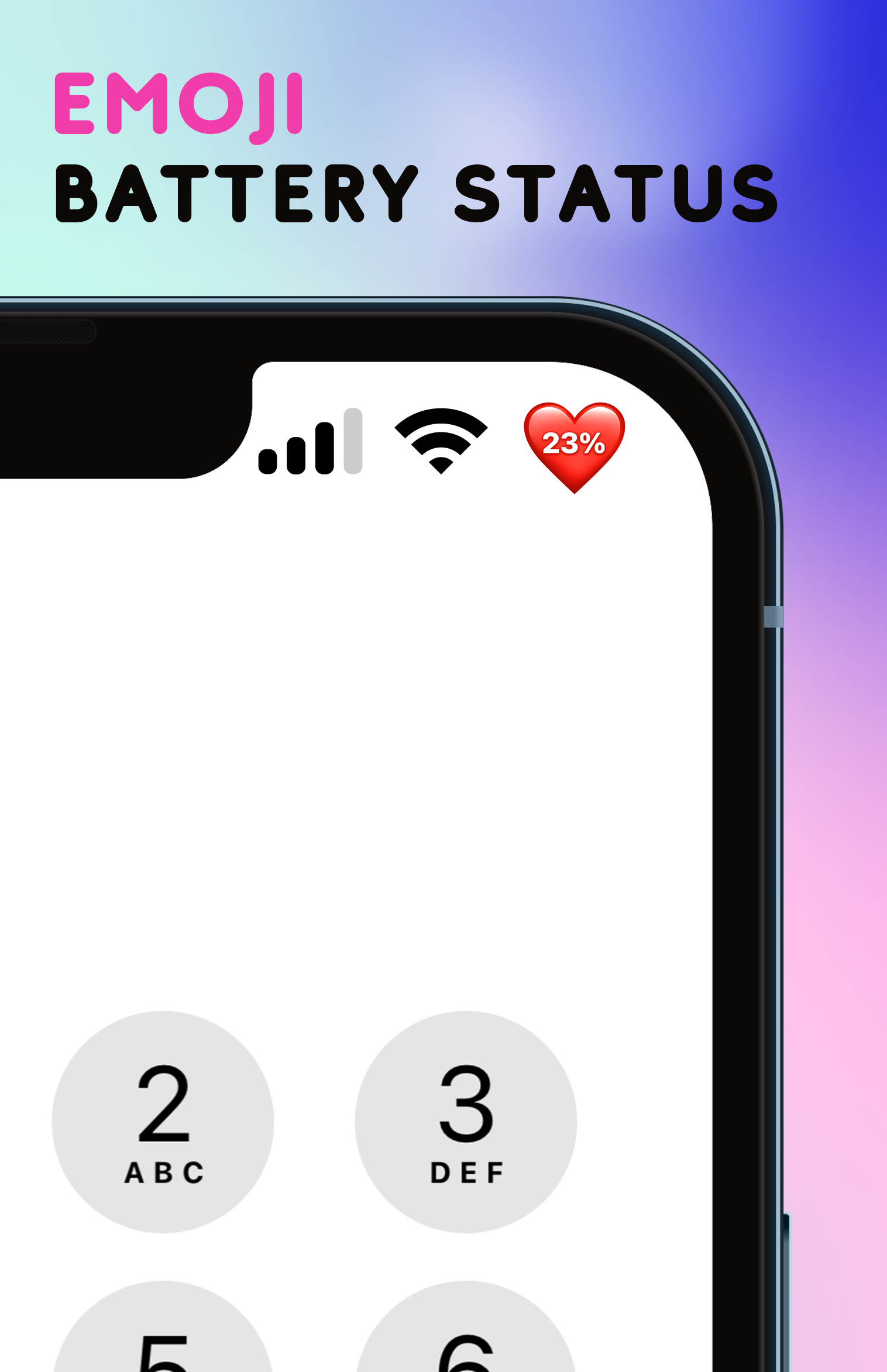 اسکرین شات 3 برنامه Emoji Battery Status Bar