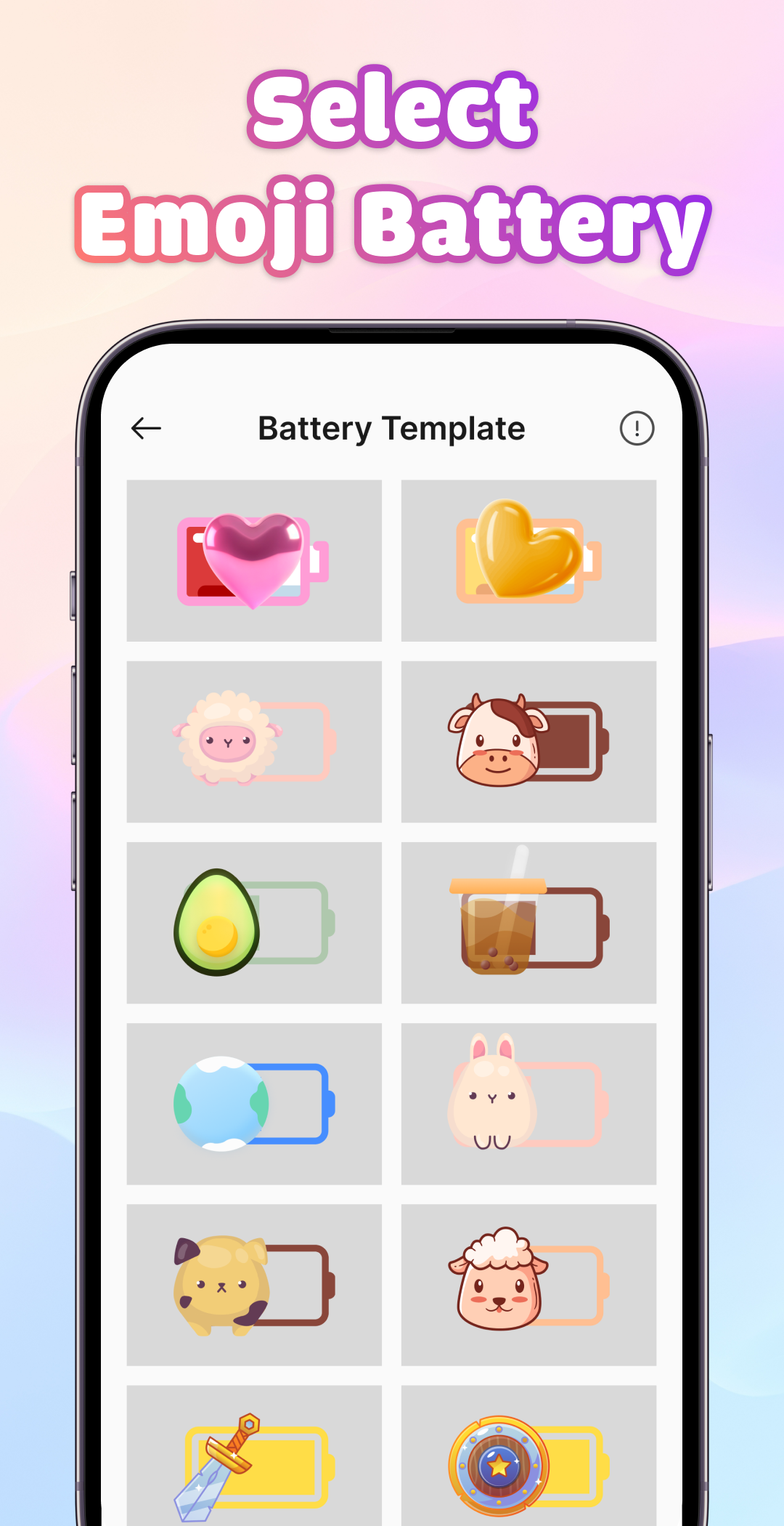 اسکرین شات 2 برنامه Emoji Battery: Widget Bar