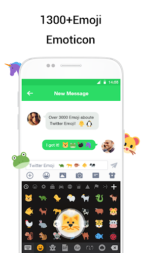 اسکرین شات 3 برنامه Emoji keyboard - Cute Emoji