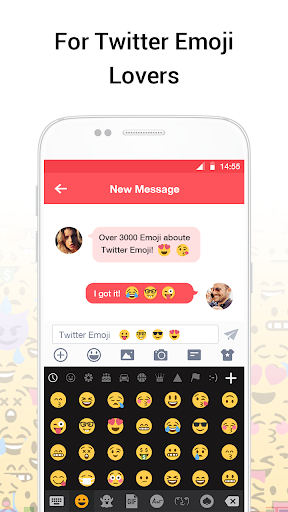 اسکرین شات 2 برنامه Emoji keyboard - Cute Emoji