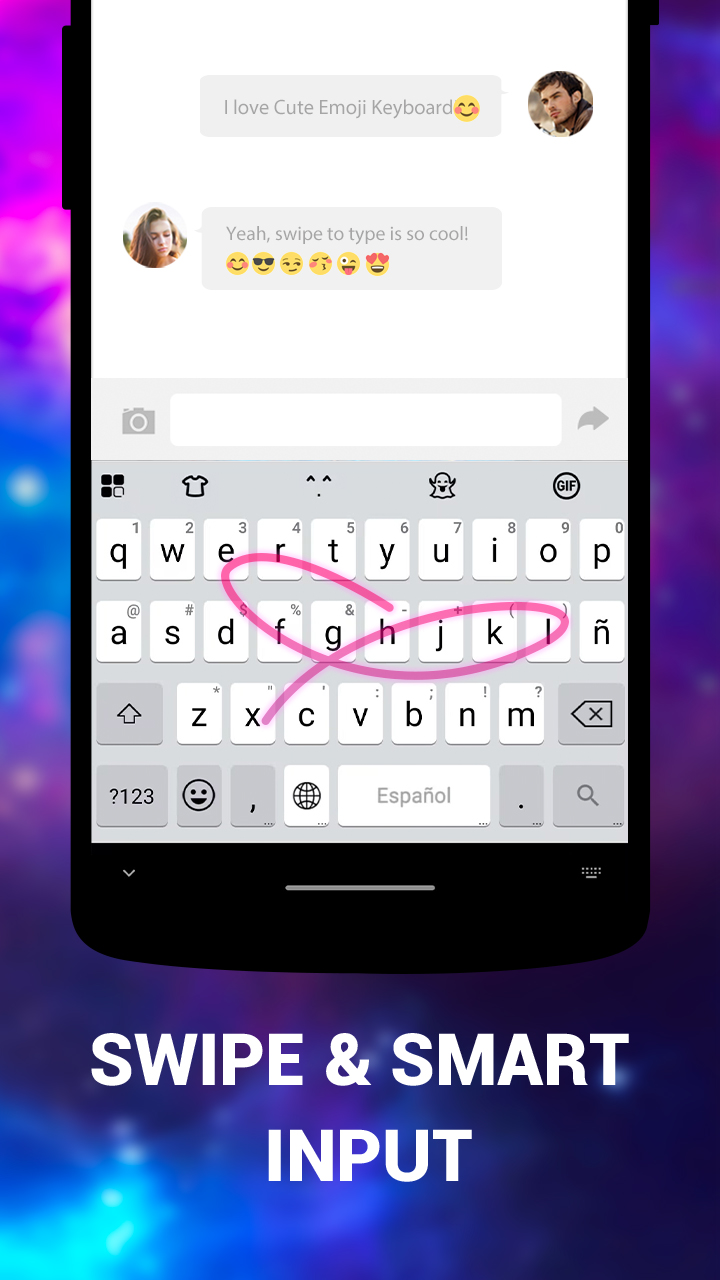 اسکرین شات 4 برنامه Emoji Keyboard Lite
