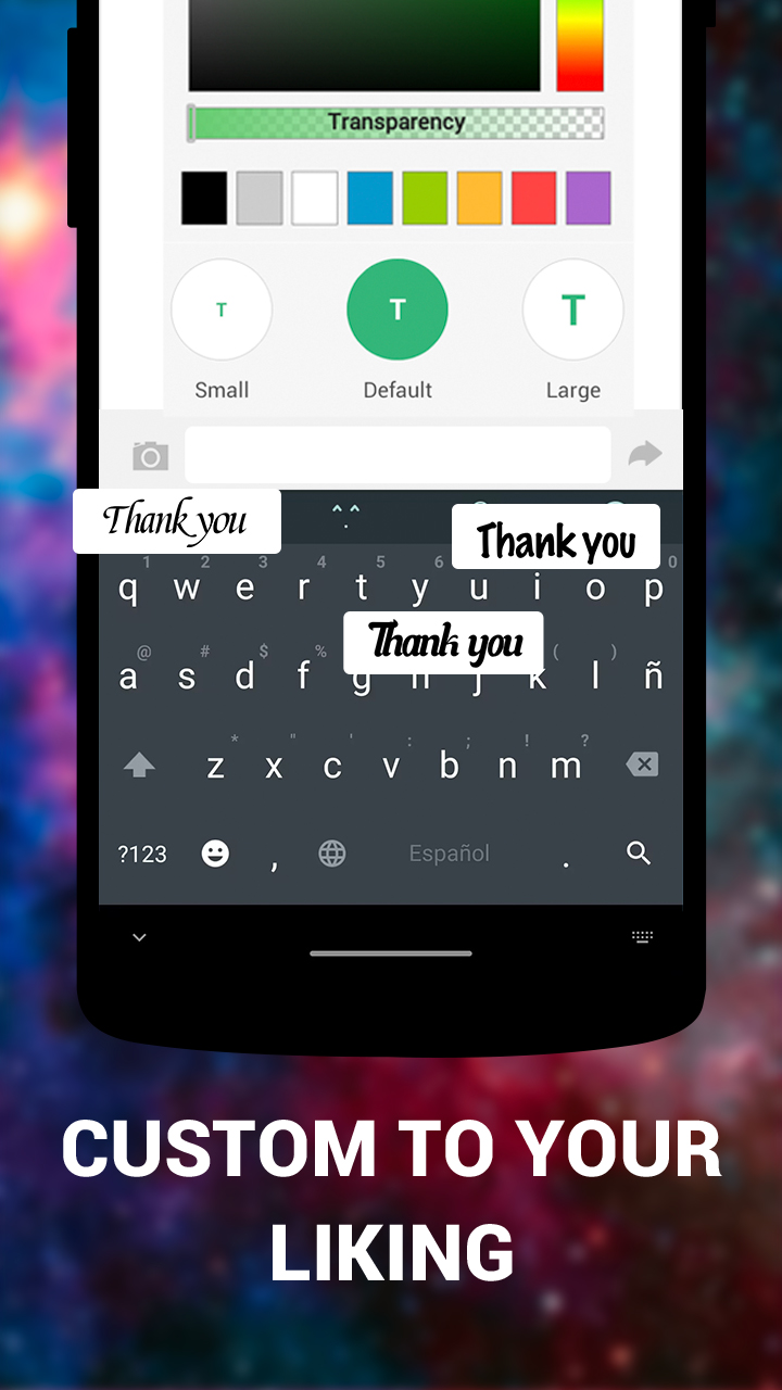 اسکرین شات 1 برنامه Emoji Keyboard Lite